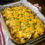 Cheesy Beef & Potato Soup