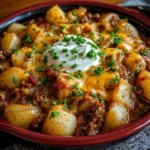 Cheesy Ranch Potatoes and Smoked Sausage