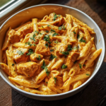 Cajun Chicken and Garlic Parmesan Linguine